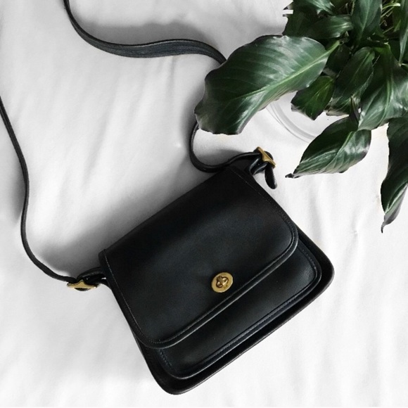 Coach Handbags - Vintage Coach Black Rambler’s Legacy Bag no. 9051